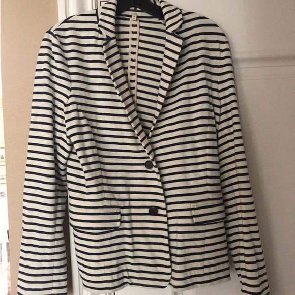 J. Crew Factory Jackets & Blazers - J. Crew Factory Black and White Nautical Blazer